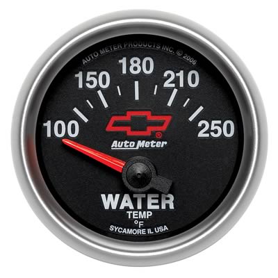 Auto Meter Sport-Comp II Chevy Bowtie Electrical Water Temp Gaug