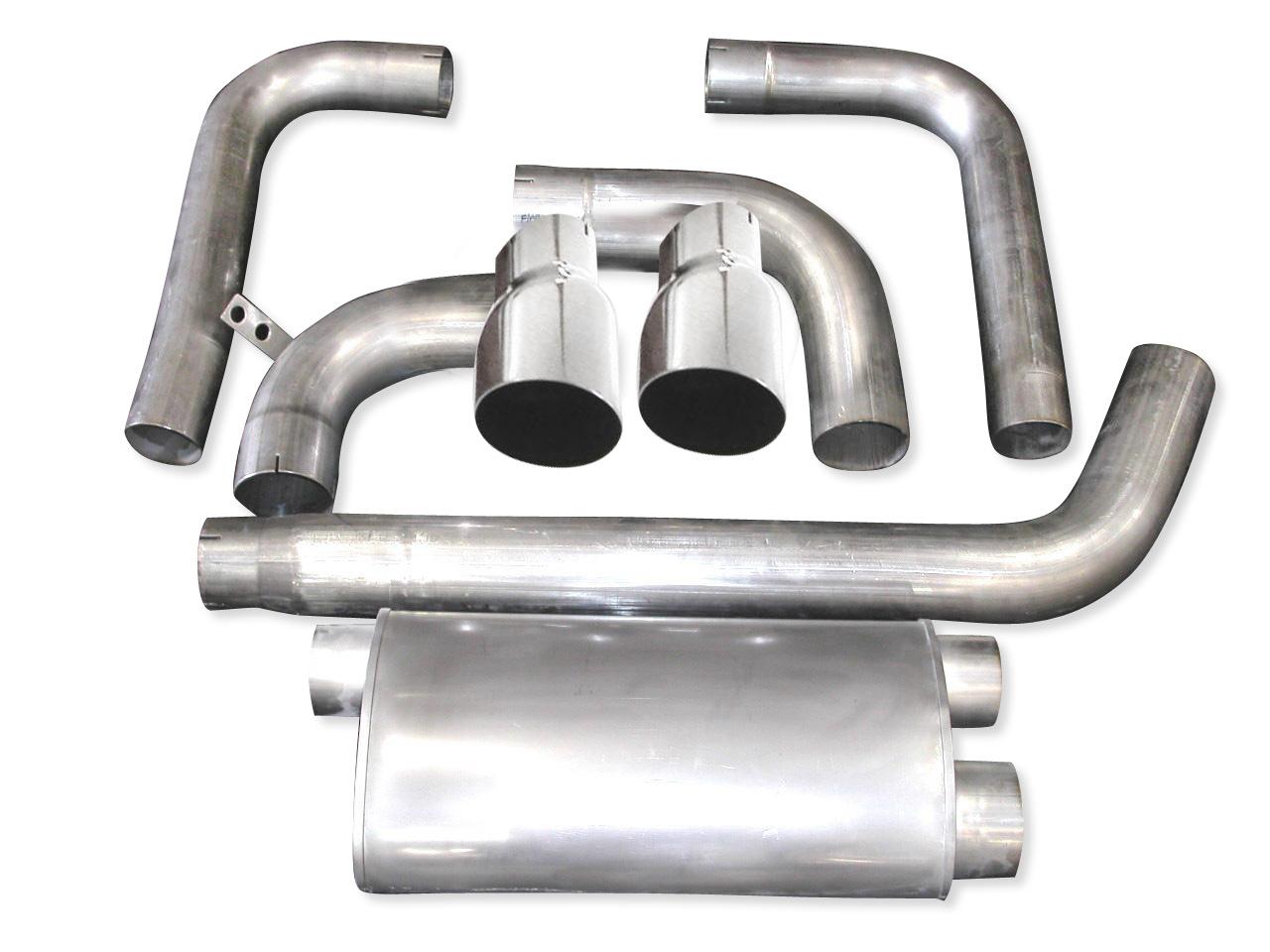 93-02 Fbody Stainless Works 3" Turbo Muffler Exhaust System w/Slash Cut Tips