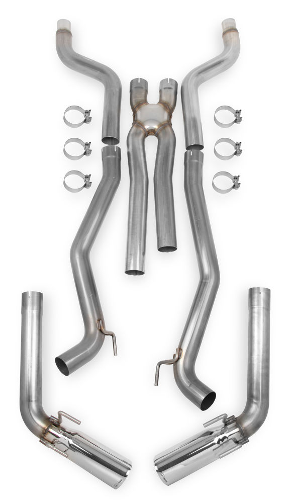 2010-2013 Camaro SS/2010-2015 Camaro V6 Hooker Headers Blackheart Catback Exhaust Kit w/X-Pipe (No Mufflers)