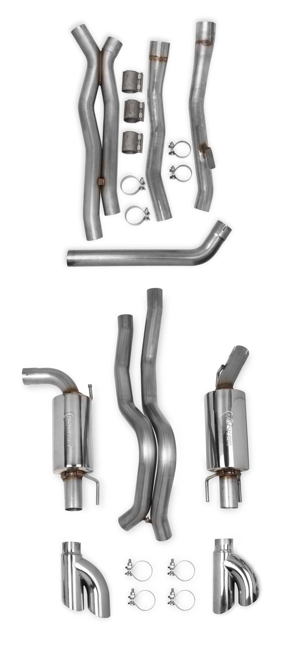 82-92 Fbody Hooker Blackheart 2.5" 304 Stainless Header Back Dual Exhaust