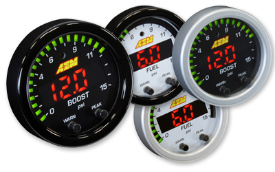 AEM X-Series 2 1/16" 0-15PSI Boost/Fuel Presure Gauge