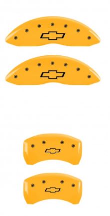 98-02 Camaro Yellow Bowtie MGP Caliper Covers