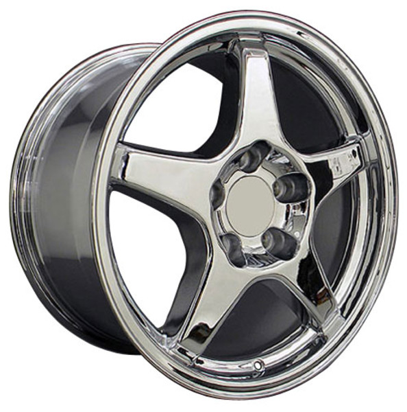 OE Wheels Corvette C4 ZR1 Replica Wheel - Chrome 17x9.5" (56mm Offset)